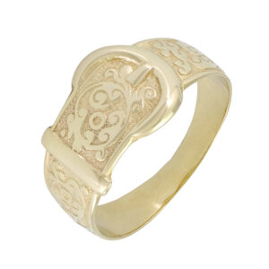 9ct Yellow Gold Single Buckle Ring