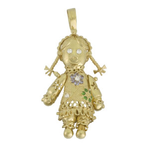 9ct Yellow Gold Doll Pendant