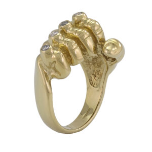 9ct yellow gold gemstone ring - Britannia Jewellery