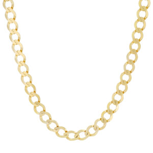 9ct Yellow Gold Curb Chain 22″ 6mm