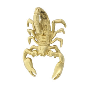 14ct Yellow Gold Scorpion Pendant