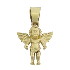 9ct Yellow Gold Baby Angel Pendant