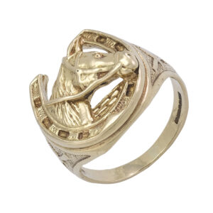 9ct Yellow Gold Horse Shoe Ring