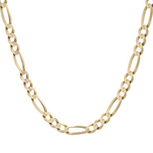9ct Rose Gold Figaro Chain 25″ 5.5mm