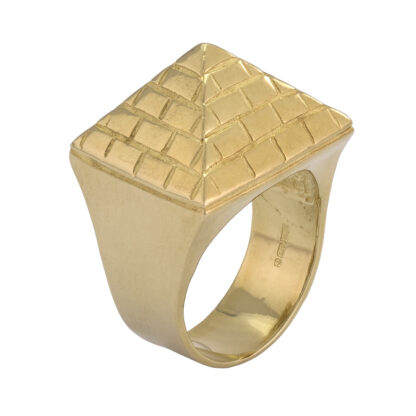 9ct Yellow Gold Pyramid Ring