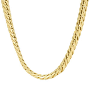 18ct Yellow Gold Double Link Cuban Chain 20&#8243; 8mm