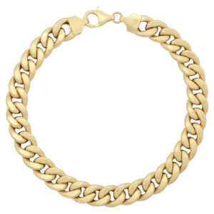 18ct Yellow Gold Curb Bracelet 8.5&#8243; 8.5mm