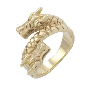 9ct Yellow Gold Dragon Ring
