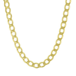 9ct Yellow Gold Curb Chain 22&#8243; 7mm