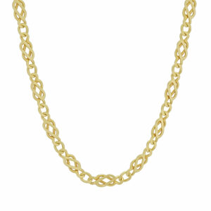 9ct Yellow Gold Fancy Link Chain 28&#8243; 6mm