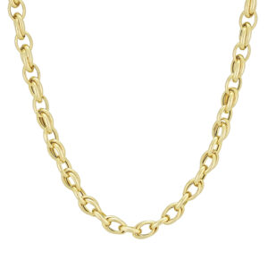 9ct Yellow Gold Fancy Link Chain 24&#8243; 6.5mm