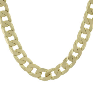 9ct Yellow Gold Curb Chain 20&#8243; 9mm