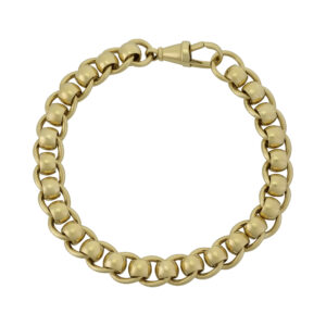 9ct Yellow Gold Rollerball Bracelet 9.5&#8243; 10mm