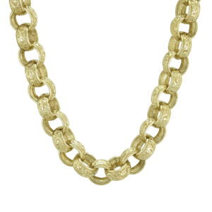 9ct Yellow Gold Belcher Chain 24&#8243; 12mm