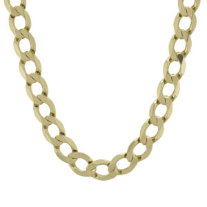 9ct Yellow Gold Curb Chain 22.5&#8243; 8.5mm