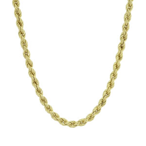 9ct Yellow Gold Rope Chain 18&#8243; 4mm