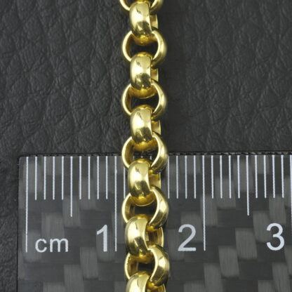 18ct Yellow Gold Belcher Chain 28" 5.5mm - Image 3