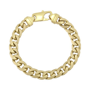 9ct Yellow Gold Curb Bracelet 8.5″ 10mm