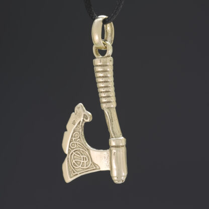 9ct Yellow Gold Axe Pendant - Image 5