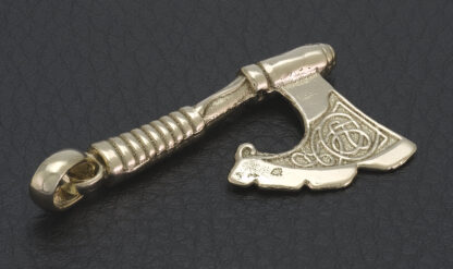 9ct Yellow Gold Axe Pendant - Image 4