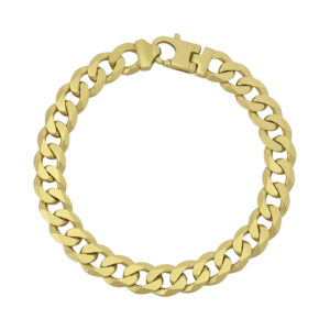 9ct Yellow Gold curb bracelet 9&#8243; 9.5mm