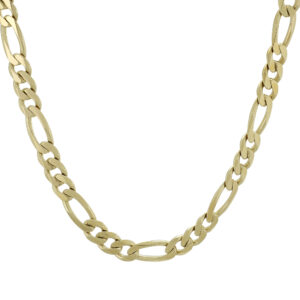 thumbnail image 2 of Citerna 9ct Yellow Gold Figaro Chain – 2.7mm Wide – Made In Italy (16, 18, Or 20 Inch) 2 of 3