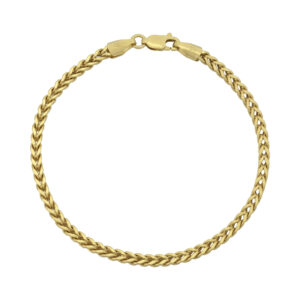 9ct Yellow Gold Franco Bracelet 7.5&#8243; 3mm