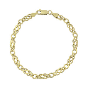 9ct Yellow Gold Fancy Link Bracelet 7.5&#8243; 5mm