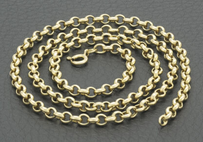 9ct Yellow Gold Belcher Chain 20" 4mm - Image 3