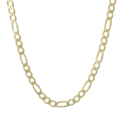 9ct Yellow Gold Figaro Chain 24.5" 4mm