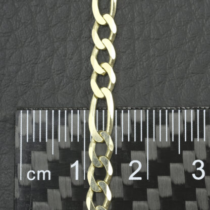 9ct Yellow Gold Figaro Chain 24.5" 4mm - Image 4