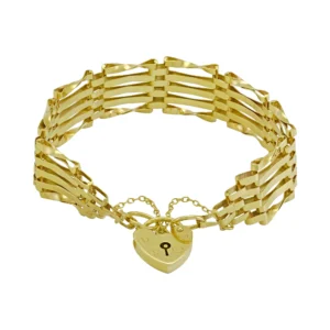 9ct Yellow Gold Bracelet 7″ 16mm