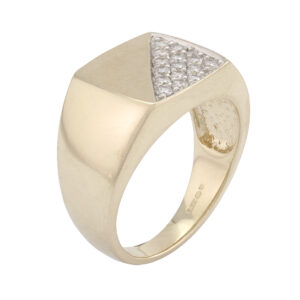 9ct Yellow Gold Gemstone Signet Ring