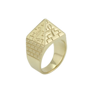 9ct Yellow Gold Pyramid Ring