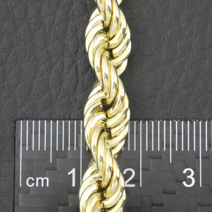 9ct Yellow Gold Rope Chain 27" 8mm - Image 2