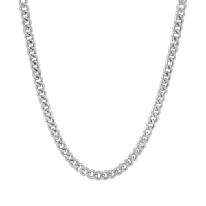 Platinum Curb Chain 20&#8243; 5mm