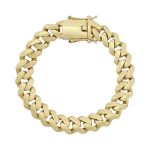 9ct Yellow Gold Cuban Bracelet 8&#8243; 11.5mm