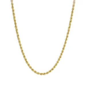 18ct Yellow Gold Rope Chain 28&#8243; 4.5mm