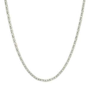 14ct White Gold King Chain 16&#8243; 2mm