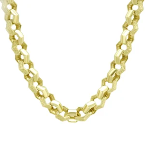 9ct Yellow Gold Belcher Chain 27&#8243; 14.5mm