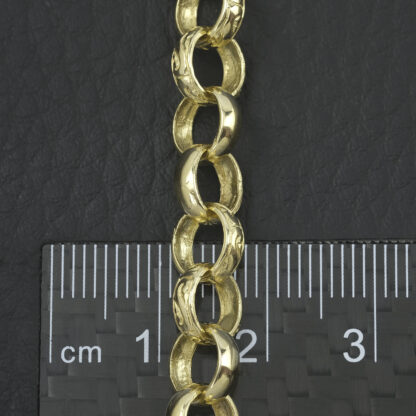 9ct Yellow Gold Belcher Chain 25" 11.5mm - Image 2