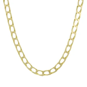 9ct Yellow Gold Curb Chain 21&#8243; 5mm