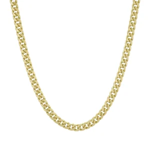 9ct Yellow Gold Curb Chain 18&#8243; 4mm