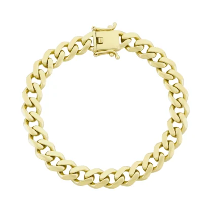 9ct Yellow Gold Curb Bracelet 7.5" 8.5mm