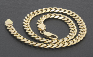 9ct Yellow Gold Curb Chain 14″ 6.5mm