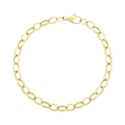 9ct Yellow Gold Belcher Bracelet 8.5″ 5.5mm