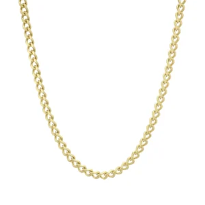 9ct Yellow Gold Curb Chain 24.5&#8243; 3mm