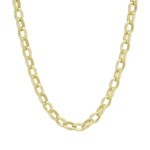 9ct Yellow Gold Belcher Chain 18&#8243; 6mm