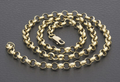 9ct Yellow Gold Belcher Chain 20" 5mm - Image 3