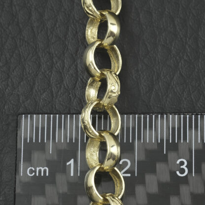 9ct Yellow Gold Belcher Chain 24" 7.5mm - Image 2